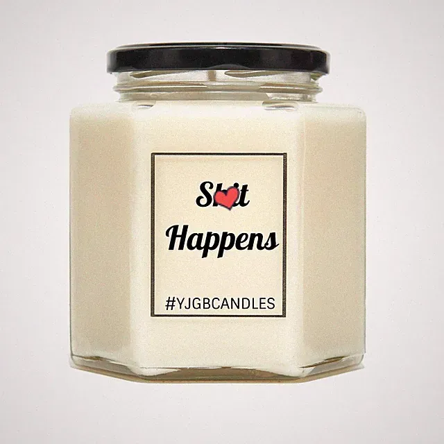 Sh*t Happens Duftkerze, Fluchgeschenk
