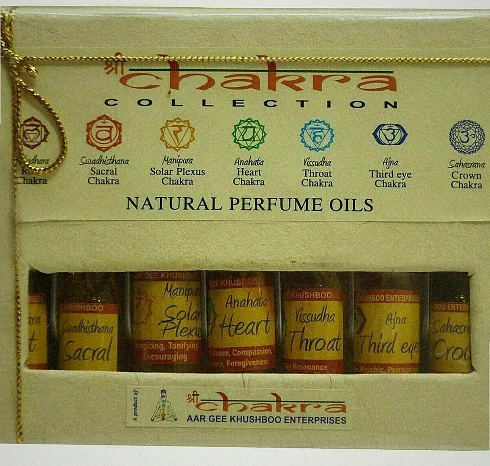 Shree Chakra Collection Natürliche Parfümöle Langanhaltende Sprühflasche je 3 ml