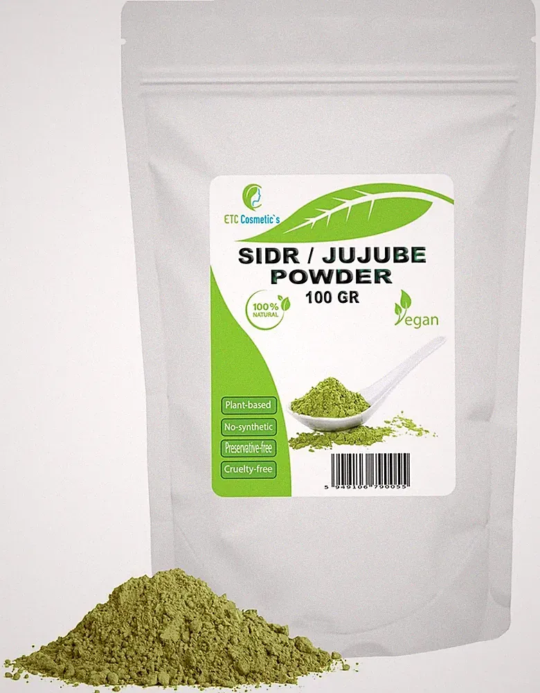 SIDR (JUJUBE) PULVER 100 Gr - Ein natürliches Reinigungsmittel Pflanzenpulver G