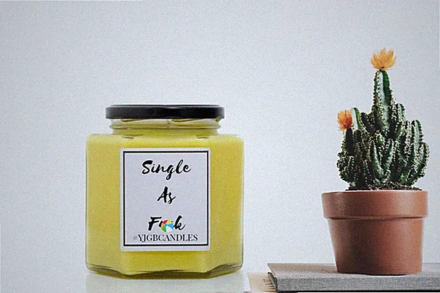 Single als F***, Geschenk für Freund, reif, Fluchgeschenk, Kerzen, Kerze