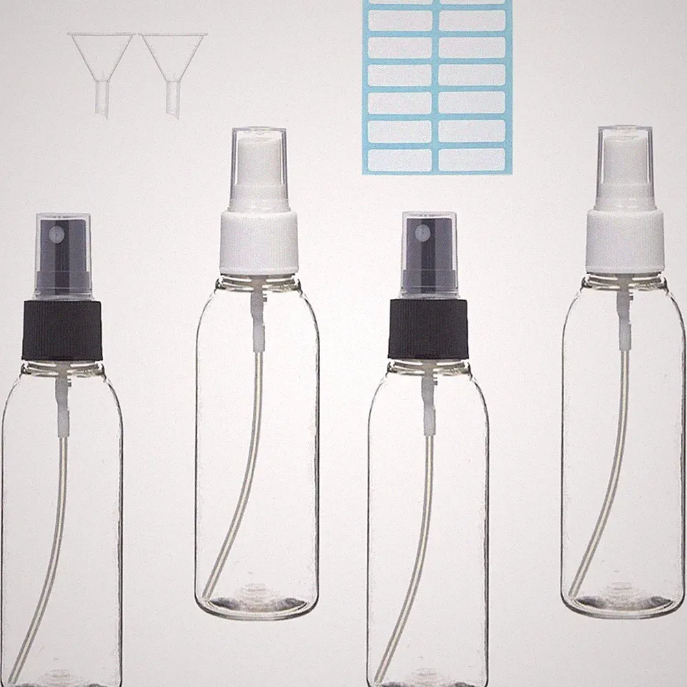 Sprühflasche 100ml Kunststoff 4 Stück Parfüm Zerstäuber Reisetank leer