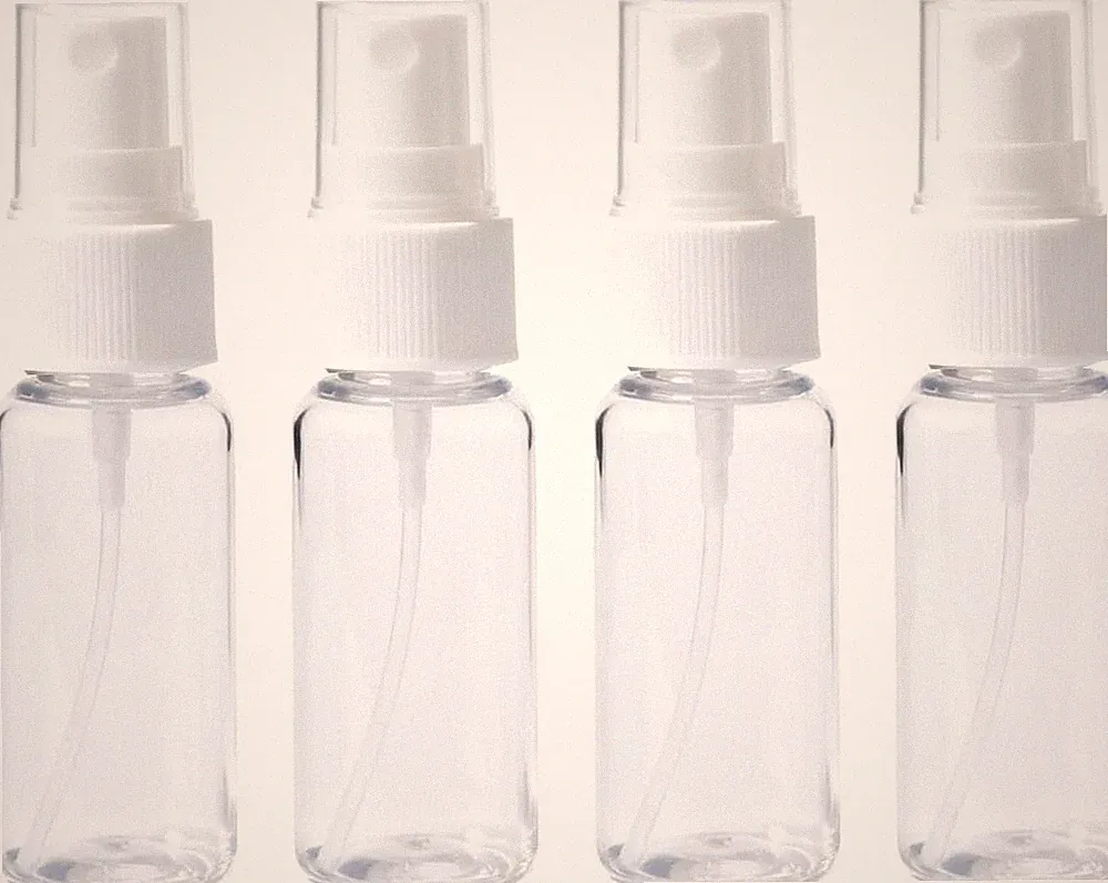 Sprühflasche 4 x 20ml Transparent Zerstäuber Flaschen für Parfüm Öl Wasser Reise
