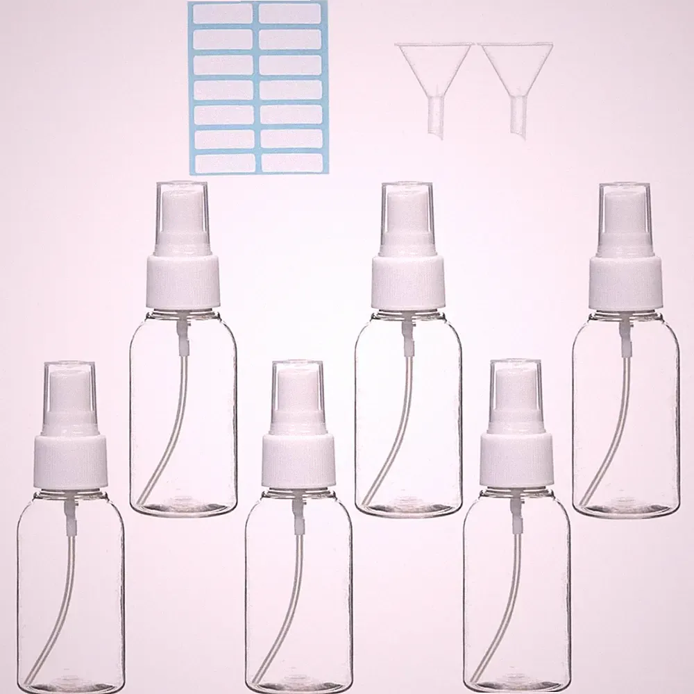 Sprühflasche 6er Set 50ml auslaufsicher Parfümzubereiter Reisetank
