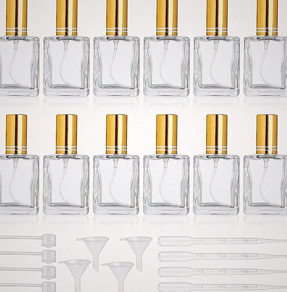 Sprühflaschen 15ml Glas Transparent Nachfüllbar Feiner Sprühnebel für Parfüm Öl