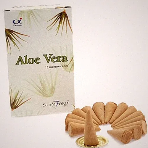 Stamford Aloe Vera Räucherkegel Box 12 Packungen Raumduft