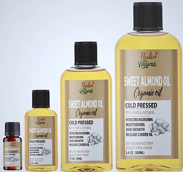 Süßmandelöl Bio kaltgepresst ideal für Massage Haut & Haarpflege DIY