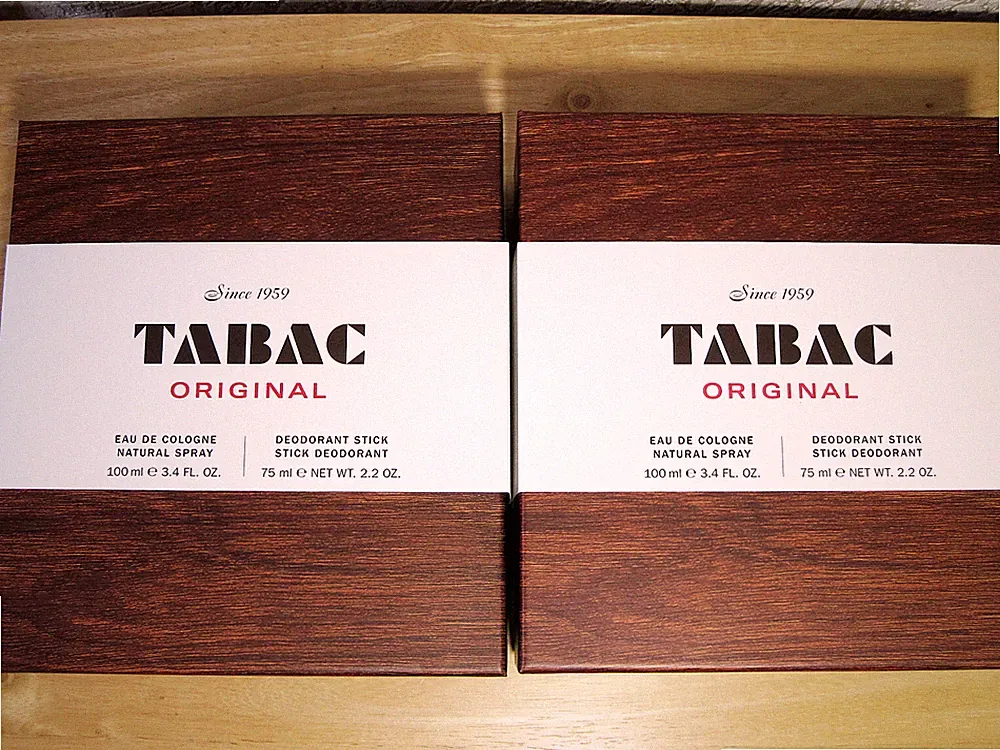TABAC ORIGINAL,# 2 Geschenksets #, (2x 100 ml Eau de Cologne, 2x 75ml Deo Stick)