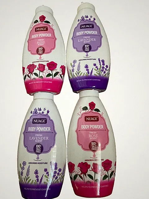Talk Free Body Powder 4 x 250g Lavendel & Rose je 2 Duft Neu Versiegelt