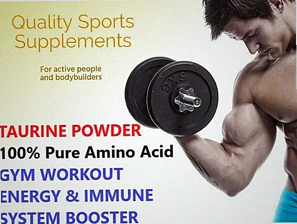 Taurin Pulver 100% reine Aminosäure Pre Workout Fitnessstudio Muskelwachstum Energieschub