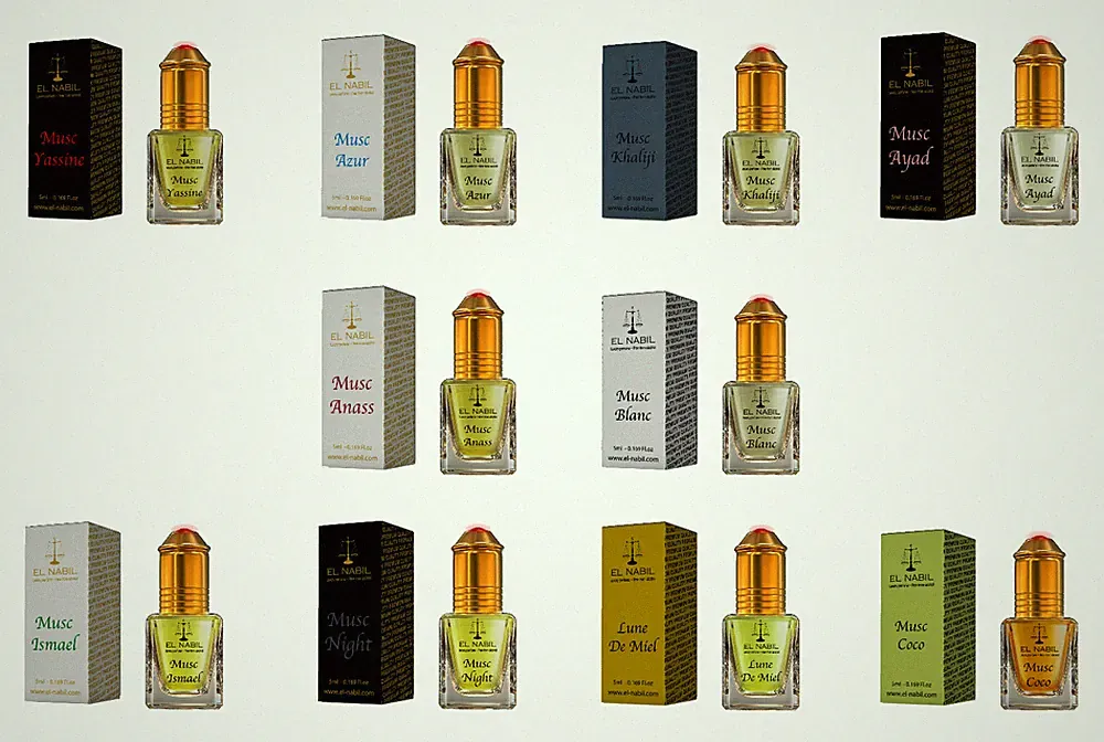 TOP Männer Duftset - 10x 5ml Parfüm (Top 10 Mix) - El-Nabil Misk Parfüm-Öl Mann