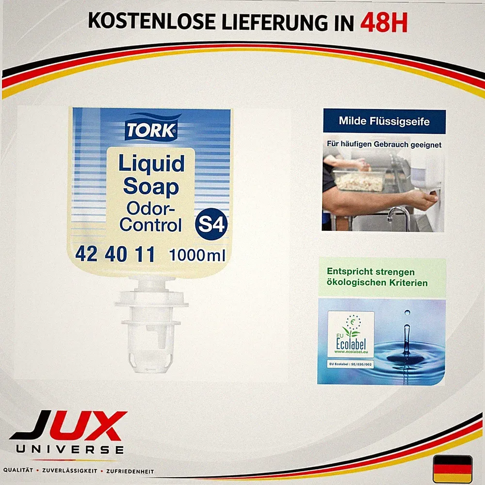 Tork Flüssigseife S4 1 l geruchsregulierend parfümfrei 424011