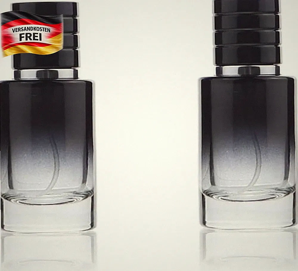 Tragbare Parfümzerstäuber 30ml Nachfüllbar für Reisen und Kosmetik schwarz 2Stk