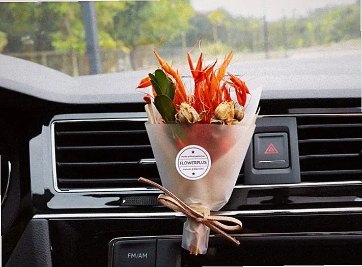 Trockenblumen Auto Lufterfrischer Parfüm Bouquet Lüftungsclip Autozubehör Dekor UK