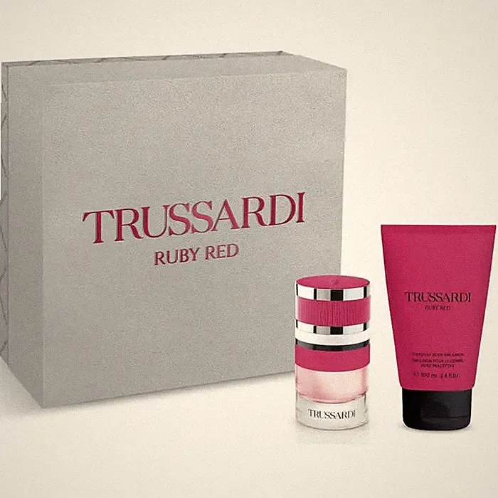 Trussardi Ruby Red EdP Damen-Geschenkset 60 ml (2-Teilig) Duft NEU OVP