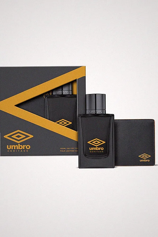 Umbro Heritage Eau De Toilette Spray 100 ml Herren Duft Faux Leder Portemonnaie