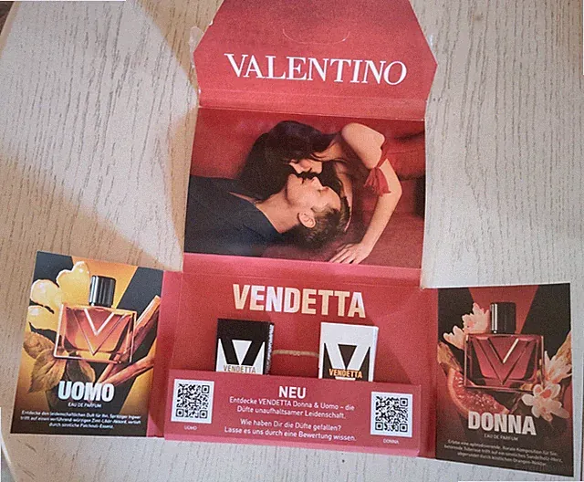 VALENTINO VENDETTA Limitierte Box mit Herren + Damen Duft je 1,2ml Duftneuheit!