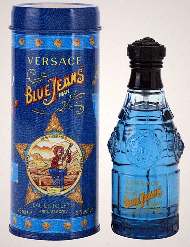 VERSACE BLUE JEANS EAU DE TOILETTE PARFUM HERREN 75 ML 100% ORIGINAL