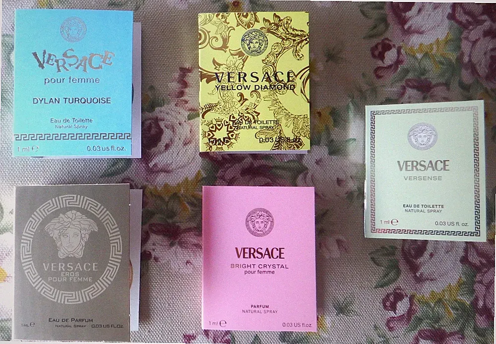 Versace Dylan Turquoise + Yellow Diamond + Versense + Eros + Bright Crystal