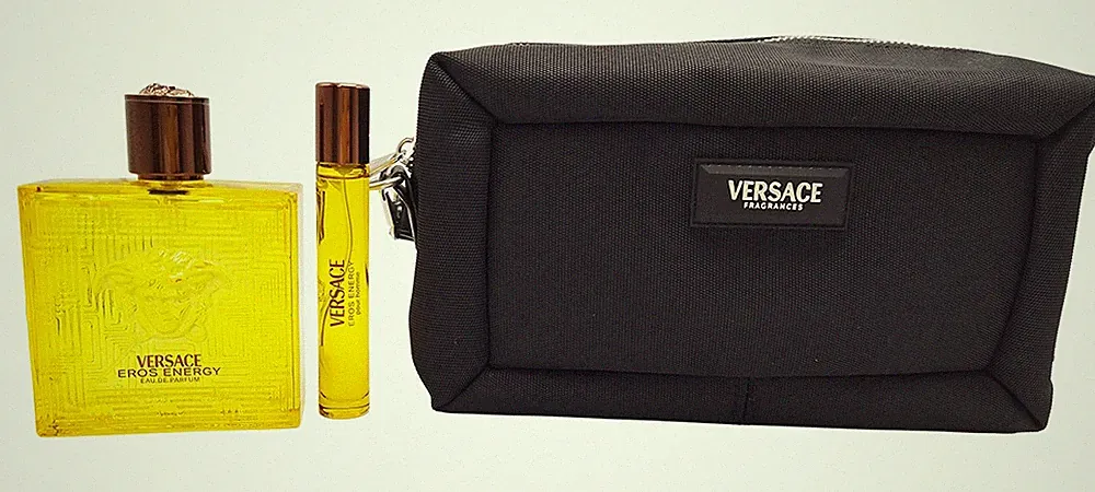 Versace Eros Energy Eau de Parfum Set 100 ml + 10 ml + Tasche OVP NEU