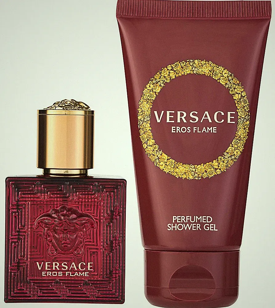 Versace Eros Flame Eau de Parfum Set 100 ml + 5 ml + 150 ml Duschgel OVP NEU
