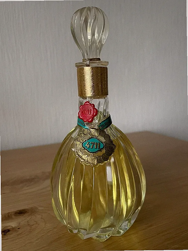 Vintage 4711 Kölnisch Wasser blau gold doppelt Flakon 554, versiegelt 150 ml