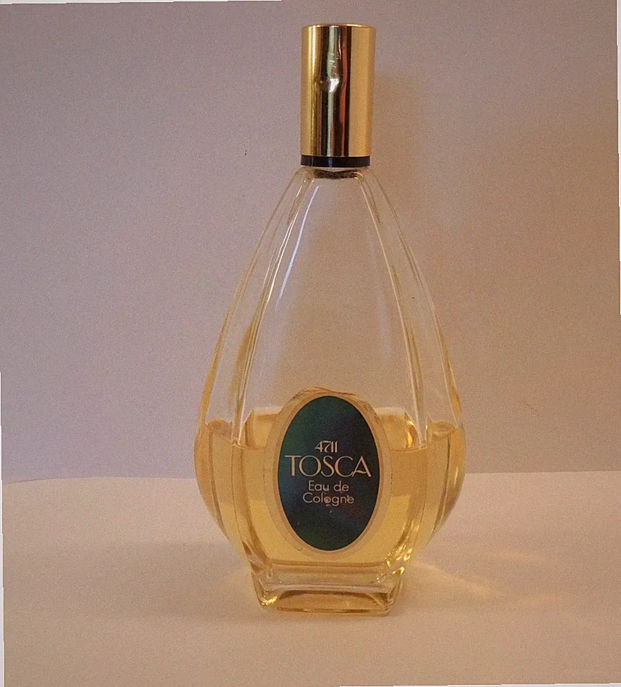 Vintage alter Glasflakon, Kerzenform - 4711 - Tosca - (Eau de Cologne) - 150 ml