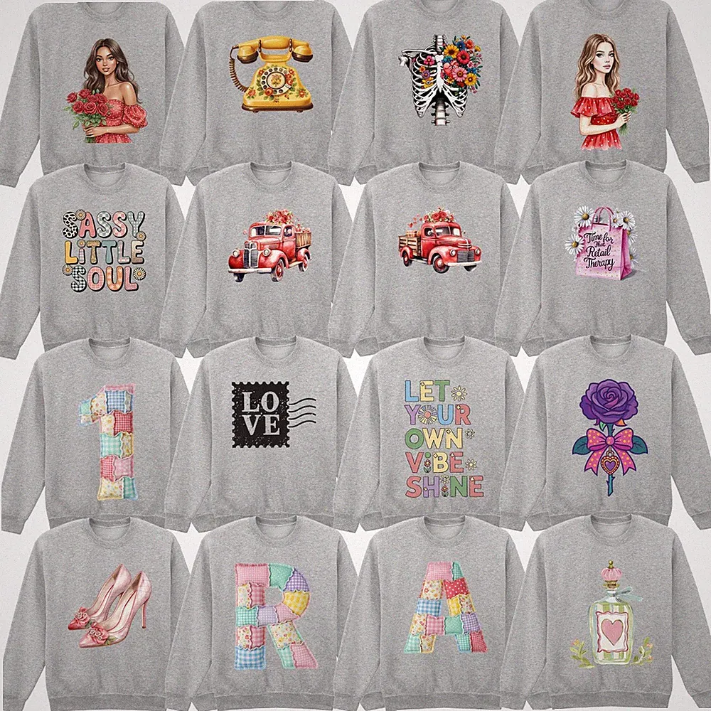 Vintage Blumen Garten Naturliebhaber Grafik Sweatshirt Sport grau Pflanze Musik