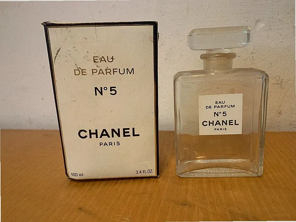 Vintage Chanel No Nummer Nr 5 Parfumflacon Flacon leer mit OVP 100ml (7C)