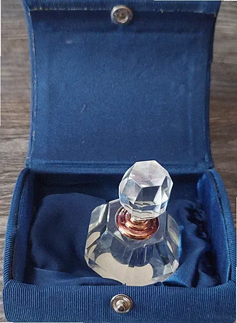 Vintage italienischer Cristalli D'autore Kristall Parfum Flakon verpackt Stil Swarovski
