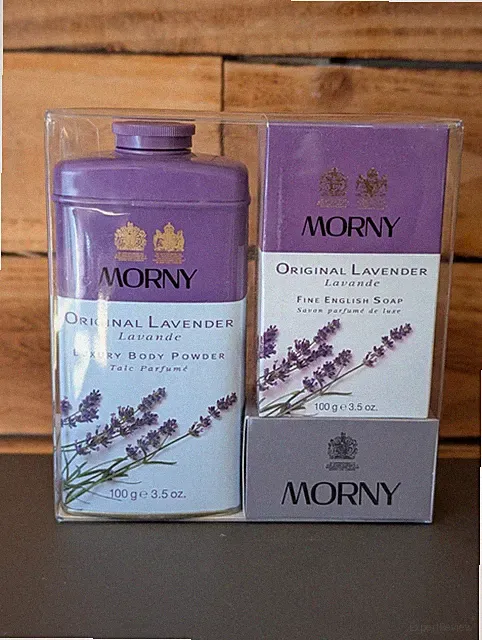 Vintage Morny Original Lavender Fine English Soap & Luxury Talkum/Body Powder Set