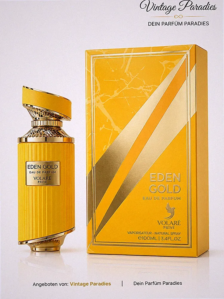 Volare Privé Eden Gold Eau de Parfum 100ml Unisex Parfum Fruchtig Süß Elegant