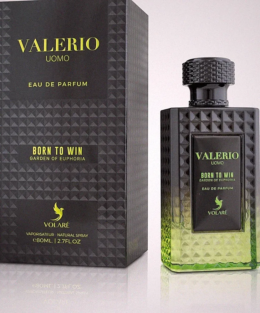 Volare Valerio Uomo Born To Win EDP 80ml | Bergamotte Kaffee Vetiver | Neu & OVP