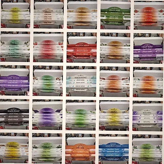 Volle Kiste mit 6 Packungen (120 Stäbchen) Elements Räucherstäbchen - Wählen Sie Ihren Duft