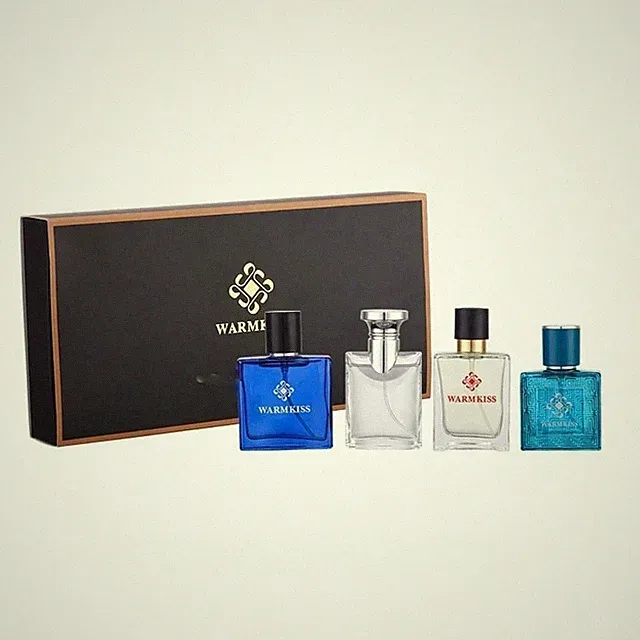 Warmkiss Men Mini Set 4 x 30ml EDP Eros Pour Homme Sommerparfüm frischer Duft