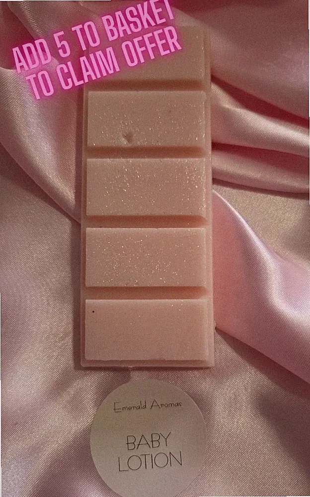 Wax Melt 50g Baby Lotion starker Duft handgemacht 4 kaufen 1 gratis erhalten