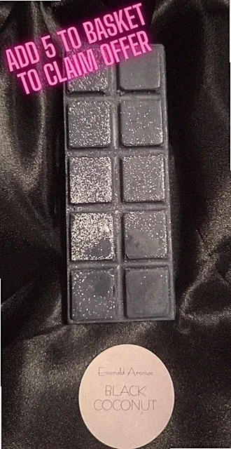 Wax Melt 50g Black Coconut Yankee Inspired Strong Scent Buy 4 Get 1 Free