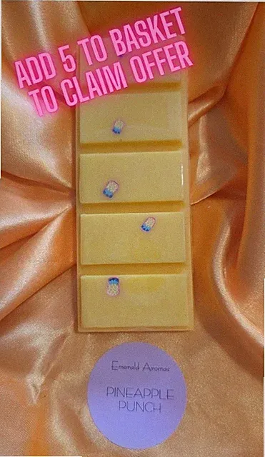 Wax Melt 50g Pineapple Punch inspiriert starker Duft 4 kaufen 1 gratis erhalten