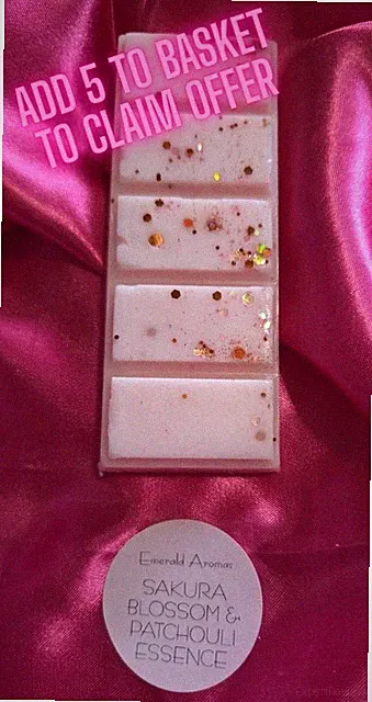 Wax Melt 50g Sakura Blossom & Patchouli Essenz starker Duft 4 kaufen 1 gratis erhalten