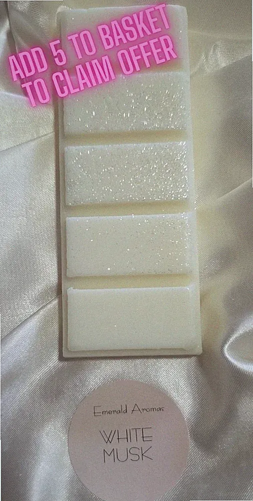 Wax Melt 50g White Musk Body Shop Parfüm inspiriert starker Duft 4 kaufen 1 gratis erhalten