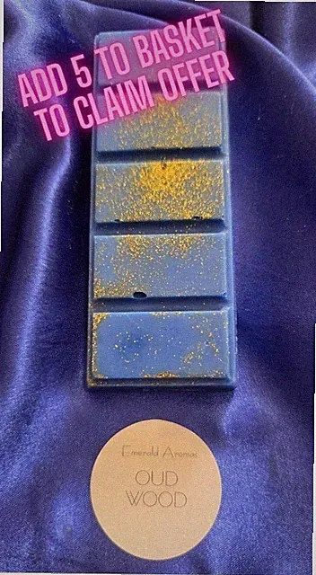 Wax Melts 50g Oud Wood Damenparfüm inspiriert starker Duft 4 kaufen 1 gratis erhalten