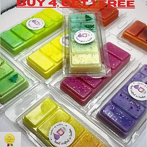 Wax Melts 55gm Snap Bars stark duftend Luxus Qualität Handarbeit in London