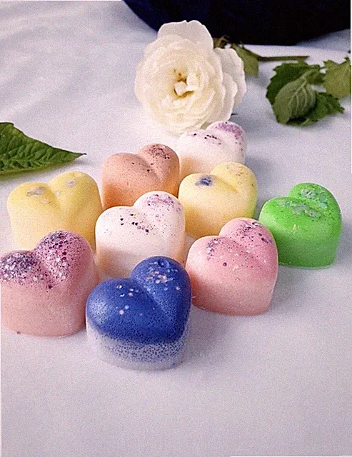 Wax Melts Herzen, handgemacht, 12 stark duftende Melts, 70+ Düfte, vegan 70-80g