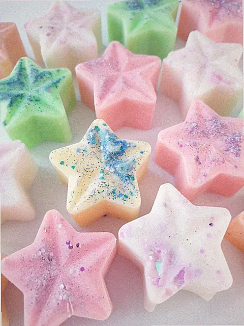 Wax Melts Stars, handgemacht, 6 stark duftende Melts, 70+ Düfte, vegan 30-40g