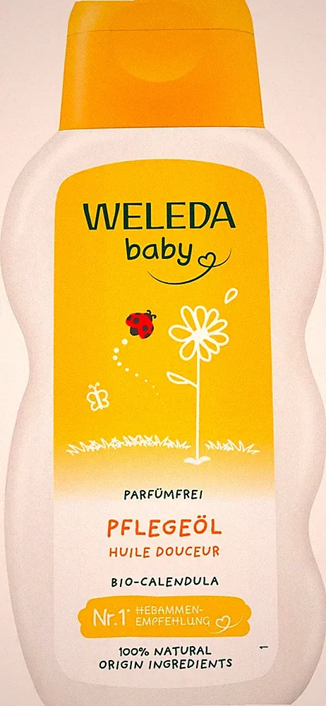 WELEDA Baby Calendula Pflegeöl parfümfrei Sesamöl vegan 200 ml Babypflege