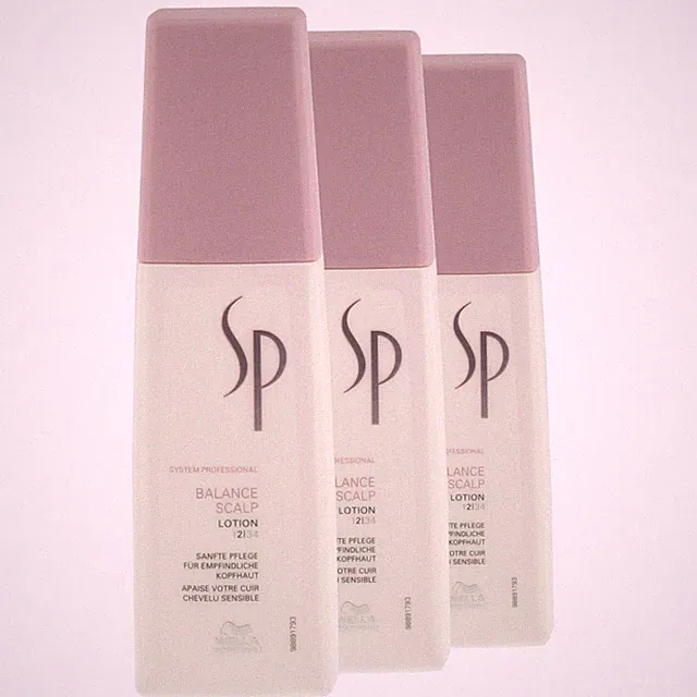 WELLA SP BALANCE SCALP Lotion sanfte Pflege für empfindliche Kopfhaut 3x 125 ml