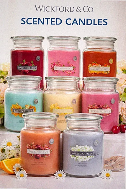Wickford & Co große Kerze im Glas 95 Stunden lange Brenndauer Duft Raumduft Geschenk