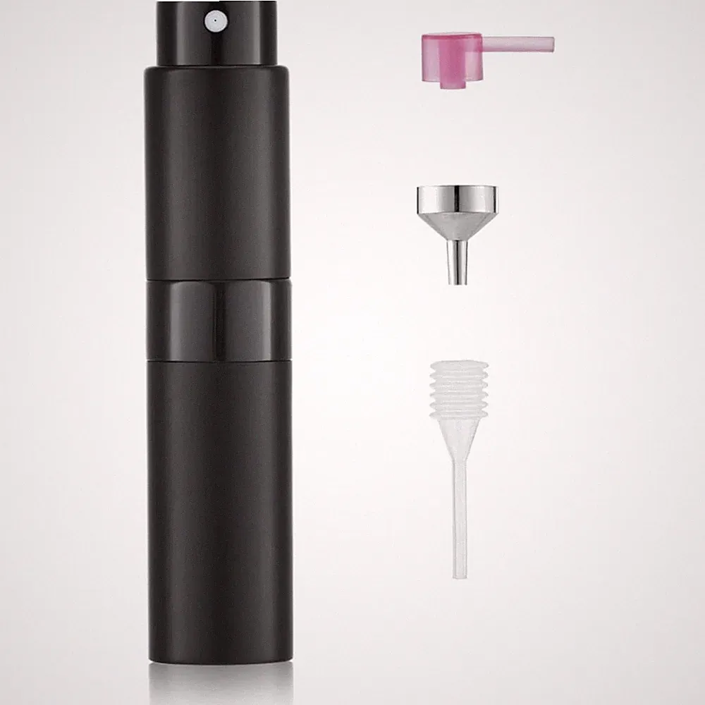 Wiederverwendbarer 8ml Parfümzerstäuber aus Aluminium - Hygienisch & Stylish
