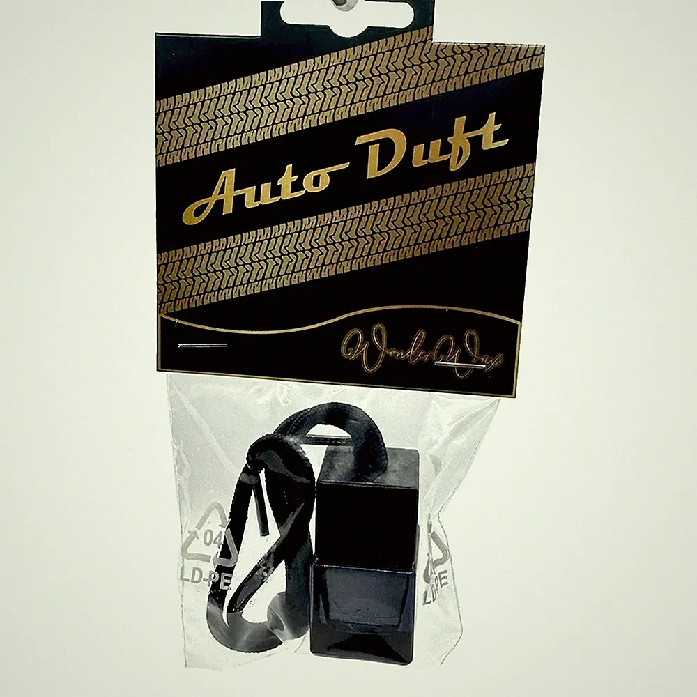WonderWax® Auto Duft Quadratisch schwarz-schwarz 8 ml|Lebkuchen|Innenraum Parfüm