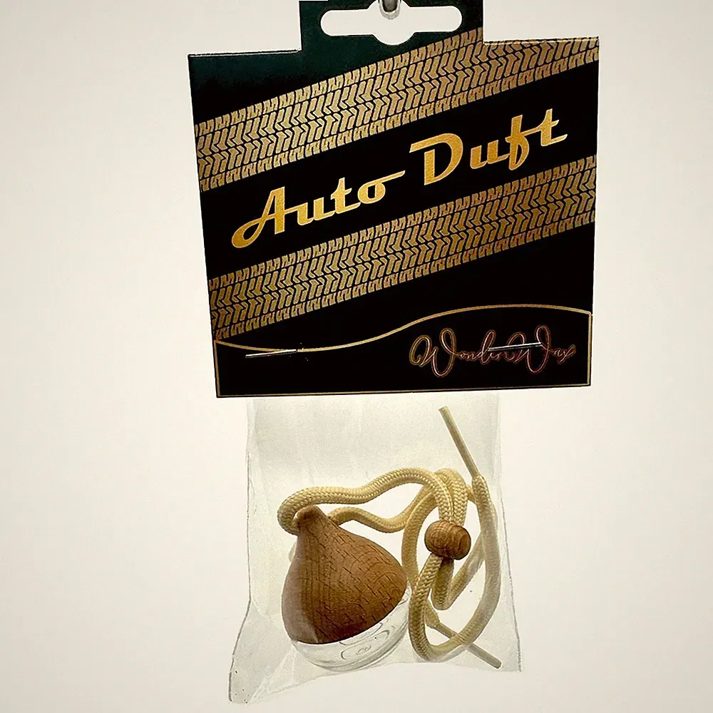 WonderWax® Auto Duft Rund klar-hellbraun 6 ml|Innenraum Deko Parfüm