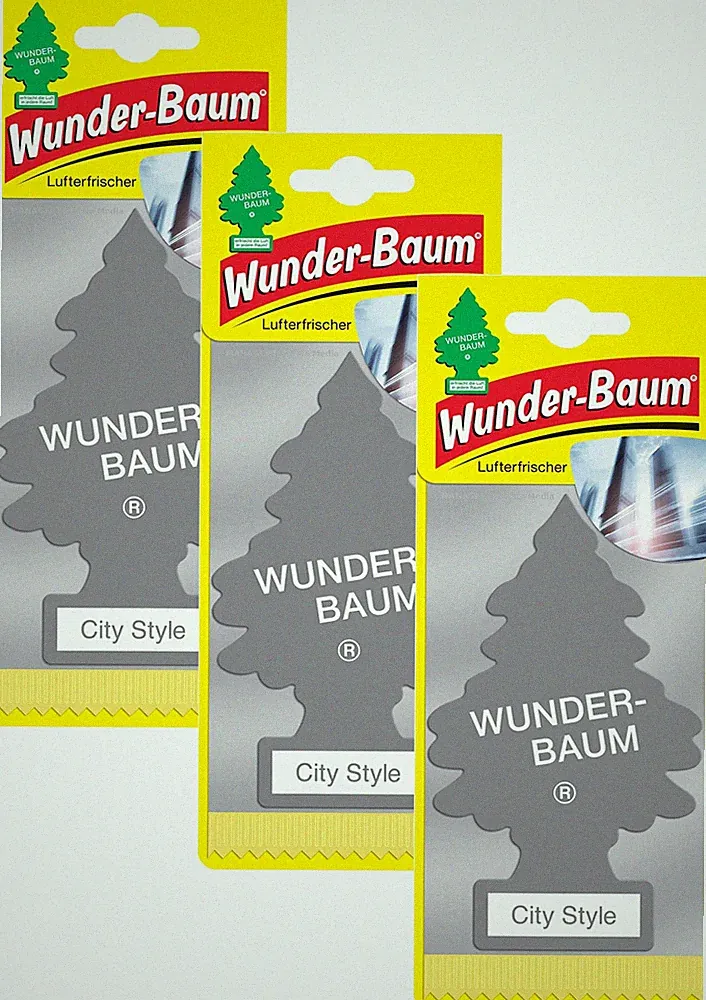 WUNDER-BAUM City Style 3er Duftbäumchen Wunderbaum 3 Set Lufterfrischer